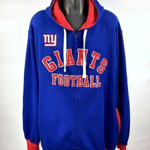 NEW YORK GIANTS NFL Full Zip Hoody  SEWN LETTERING M, L, XL, 2X